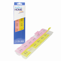 Safe Home Care 7 Day Pill Box Organiser Day Night 21 x 6 x 1.5cm