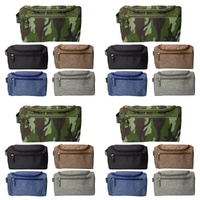 Mens Toiletry Bag 25 x 15 x 14cm Assorted Colours - Random Colour Supplied Pack of 4