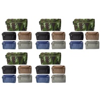 Mens Toiletry Bag 25 x 15 x 14cm Assorted Colours - Random Colour Supplied Pack of 5