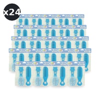 Baby & Me Brush and Comb Set Blue Soft Bristle Hair Grooming for Babies Pack of 24