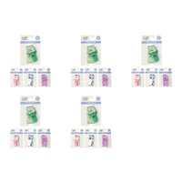 Baby & Me Dummy Clip Assorted Designs - Random Design Supplied Pack of 5