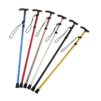 Better HomeCare Now Folding Walking Stick with Strap Assorted Colours