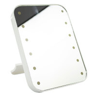 Rectangle LED Mirror With Folding Stand 13 x 15 x 2cm (Battery Not Included)