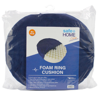 Safe Home Care Foam Ring Donut Support Cushion with Washable Cover 38 x 44 x 10cm