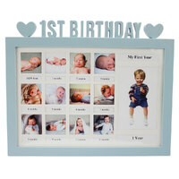 First Birthday Photo Frame Blue