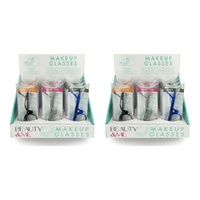 Beauty & Me Magnifying Makeup Glasses Counter Display of 12 (4 x +2.50, 4 x +3.00, 4 x +3.50) Bundle of 2