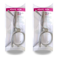Beauty & Me Magnifying Makeup Glasses +3.00 Strength - Random Colour Supplied Pack of 2