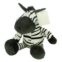 Hugs Plush Animal Toy Zebra 25cm