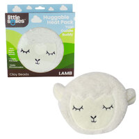 Little Smiles Lamb Huggable Heat Pack - Clay Beads 400g - Microwaveable