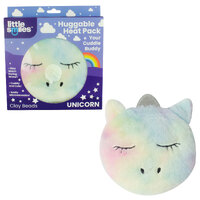 Little Smiles Unicorn Huggable Heat Pack - Clay Beads 400g - Microwaveable