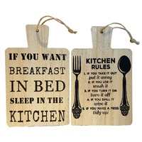 Kitchen Plaque Assorted Design Wooden