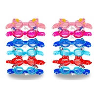 Kids Swimming Goggles Animal Designs with Ear Plugs Assorted - Random Design and Colour Supplied Pack of 2