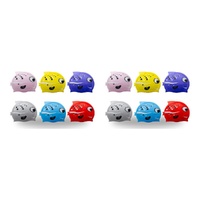 Kids Swimming Cap Mrs Fish Assorted Colours - Random Colour Supplied Pack of 2