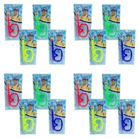 Kids Swimming Goggles Mask and Snorkel Set Assorted Colours - Random Colour Supplied Bundle of 4