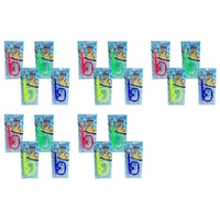 Kids Swimming Goggles Mask and Snorkel Set Assorted Colours - Random Colour Supplied Bundle of 5