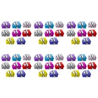 Kids Swimming Cap Clownfish Assorted Colours - Random Colour Supplied Pack of 6