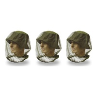 Mosquito Head Net 38 x 48cm Assorted Colours - Random Colour Supplied Pack of 3