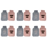 Health & Beauty Soft Plush Hot Water Bottle Cover Hug Me with Velcro - Random Colour Supplied Pack of 6