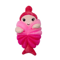 Kids Mermaid Bath Loofah Fun in the Tub Soft Sponge for Gentle Washing