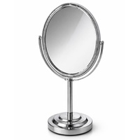 Oval Vanity Mirror 25cm x 13cm Chrome Swivel Stand