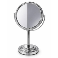 Round Vanity Mirror 26cm x 15cm Chrome Swivel Stand
