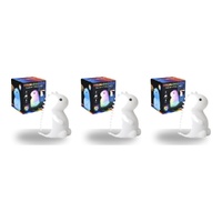 InnoVibe Colour-Changing Squishy Dinosaur Silicone Touch Lamp Pack of 3
