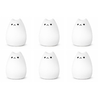 Silicone Cat Touch Lamp Pack of 6