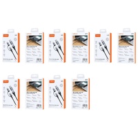 4 in 1 Multi Charging Cable USB-A and USB-C to USB-C and Lightning PD 60W 1.2m Black Pack of 5