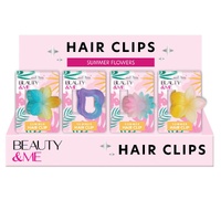 Beauty & Me Summer Flowers Hair Clips Display of 16