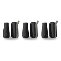 Mini Compact Umbrella with Zip Case Black Pack of 3