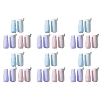 Mini Compact Umbrella with Zip Case Assorted Colours - Random Colour Supplied Pack of 6
