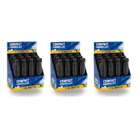 Compact Umbrellas Black Counter Display of 12 Bundle of 3
