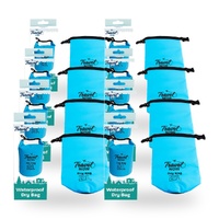 Travel Now Waterproof Dry Bag 2L Blue Lightweight Outdoor Gear Storage Pack of 8