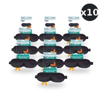 Travel Now Contoured Eye Mask & Ear Plugs Set 3D Sleep Mask for Travel Pack of 10