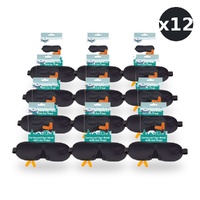 Travel Now Contoured Eye Mask & Ear Plugs Set 3D Sleep Mask for Travel Pack of 12