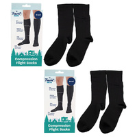Travel Now Compression Flight Socks Small 10√ê13 mmHg Circulation Support x 2