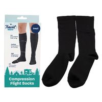 Travel Now Compression Flight Socks Small 10Ð13 mmHg Circulation Support