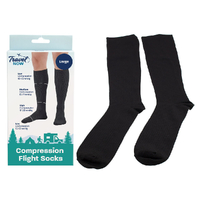 Travel Now Compression Flight Socks Large 17Ð20 mmHg High Support