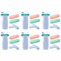 Travel Now Toothbrush & Toothpaste Holder Assorted Colours - Random Colour Supplied Pack of 6