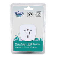 Travel Now Multi Travel Adapter Reverse to Australia Universal Plug Converter