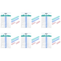 Travel Now Travel Toothbrush Holder Assorted Colours - Random Colour Supplied Pack of 6