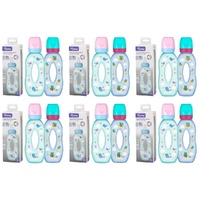 Momeasy Standard Neck Baby Feeding Bottle 270mL Easy Grip 0m+ - Random Design and Colour Supplied Pack of 6
