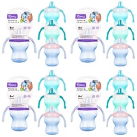 Momeasy Soft Spout Training Cup 180mL with Handles and Lid 6m+ - Random Colour Supplied Pack of 4