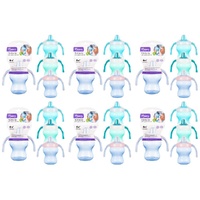Momeasy Soft Spout Training Cup 180mL with Handles and Lid 6m+ - Random Colour Supplied Pack of 6