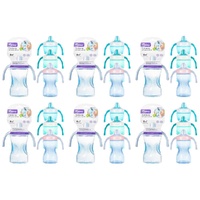 Momeasy Soft Spout Training Cup 300mL with Handles and Lid 6m+ - Random Colour Supplied Pack of 6
