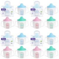 Momeasy Baby Sipper Training Cup 150mL with Handles 12m+ - Random Colour Supplied Pack of 4