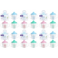 Momeasy Baby Sipper Training Cup 150mL with Handles 12m+ - Random Colour Supplied Pack of 6