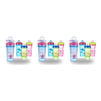 Momeasy Toddler Training Cup 300mL Non-Spill Spout - Random Design and Colour Supplied Pack of 3