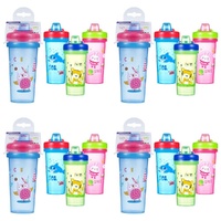 Momeasy Toddler Training Cup 300mL Non-Spill Spout - Random Design and Colour Supplied Pack of 4