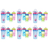 Momeasy Toddler Training Cup 300mL Non-Spill Spout - Random Design and Colour Supplied Pack of 6